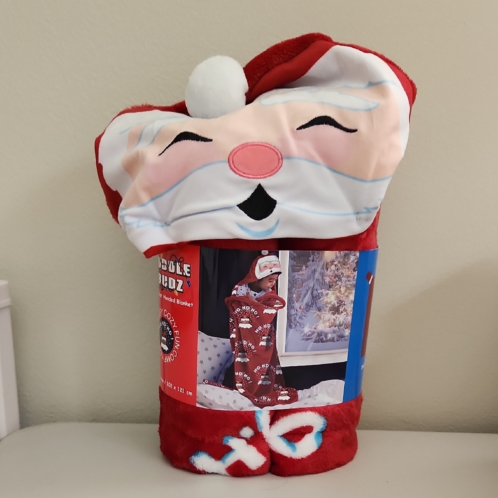 Cozy Santa Blanket for Kids - Red